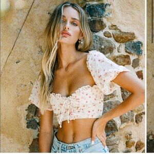 Sabo skirt floral bodice top